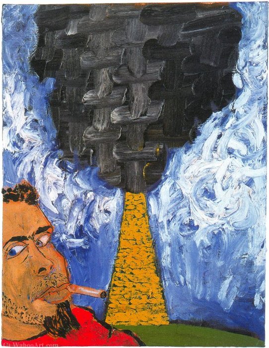 Wikioo.org - The Encyclopedia of Fine Arts - Painting, Artwork by Francesco Clemente - Untitled (219)