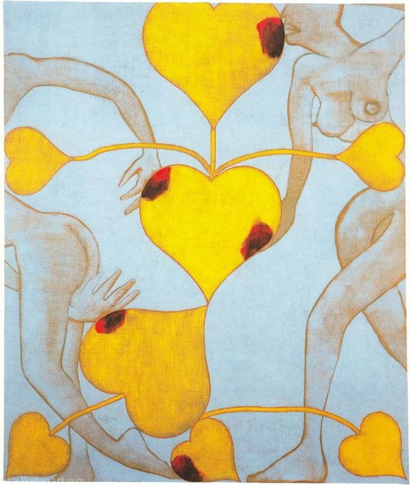 Wikioo.org - The Encyclopedia of Fine Arts - Painting, Artwork by Francesco Clemente - Untitled (998)