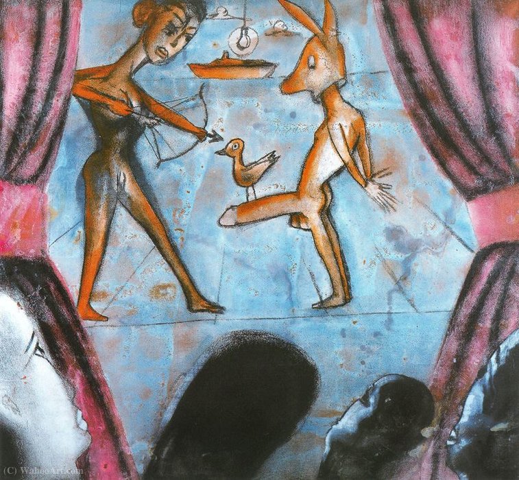 Wikioo.org - The Encyclopedia of Fine Arts - Painting, Artwork by Francesco Clemente - Untitled (920)
