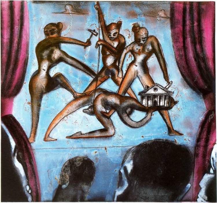 Wikioo.org - The Encyclopedia of Fine Arts - Painting, Artwork by Francesco Clemente - Untitled (450)