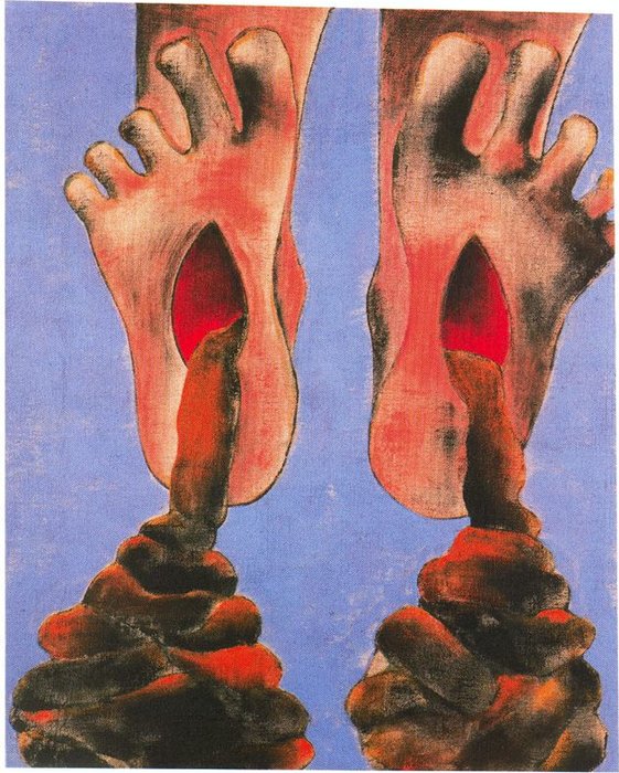 Wikioo.org - The Encyclopedia of Fine Arts - Painting, Artwork by Francesco Clemente - Untitled (833)