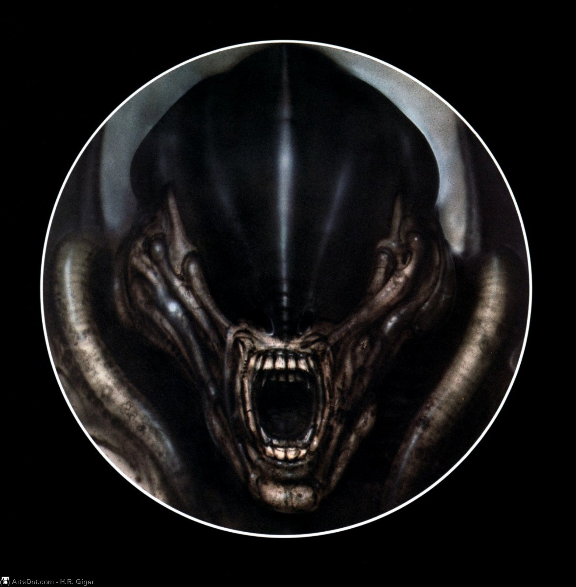 Wikioo.org - The Encyclopedia of Fine Arts - Painting, Artwork by H.R. Giger - hr giger alien VI