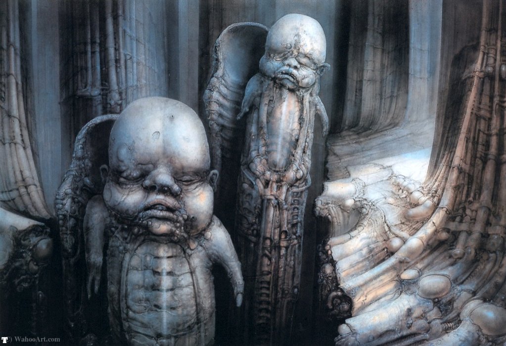 Wikioo.org - The Encyclopedia of Fine Arts - Painting, Artwork by H.R. Giger - hr giger landscape XXVIII