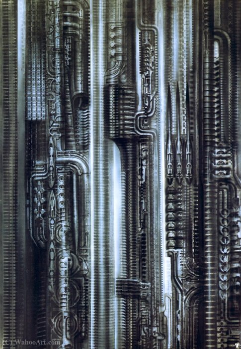 Wikioo.org - The Encyclopedia of Fine Arts - Painting, Artwork by H.R. Giger - hr giger newyorkcity XIX cathedral