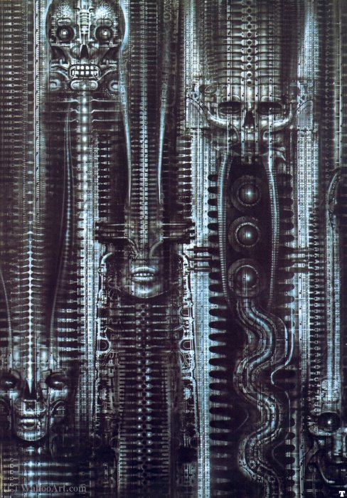Wikioo.org - The Encyclopedia of Fine Arts - Painting, Artwork by H.R. Giger - hr giger newyorkcity XI exotic
