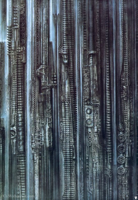 Wikioo.org - The Encyclopedia of Fine Arts - Painting, Artwork by H.R. Giger - hr giger newyorkcity XXV