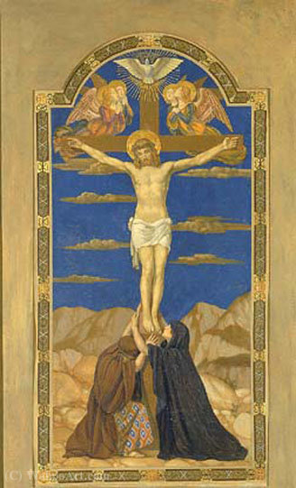 Wikioo.org - สารานุกรมวิจิตรศิลป์ - จิตรกรรม Henry Siddons Mowbray - Crucifixion