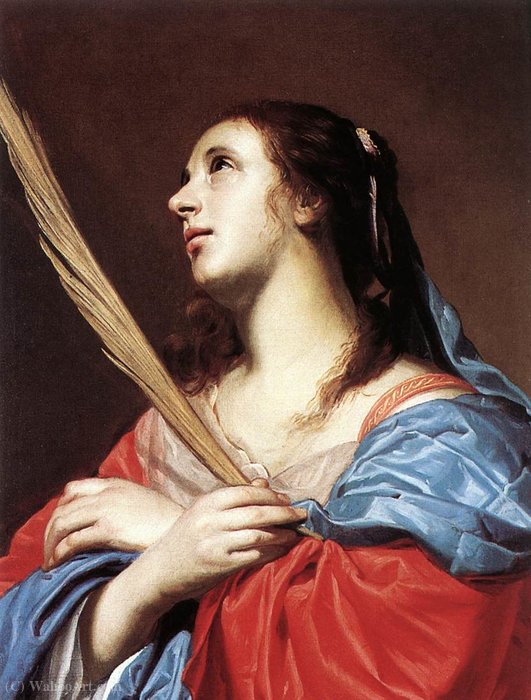 Wikioo.org - The Encyclopedia of Fine Arts - Painting, Artwork by Jacob Van Oost - Female martyr