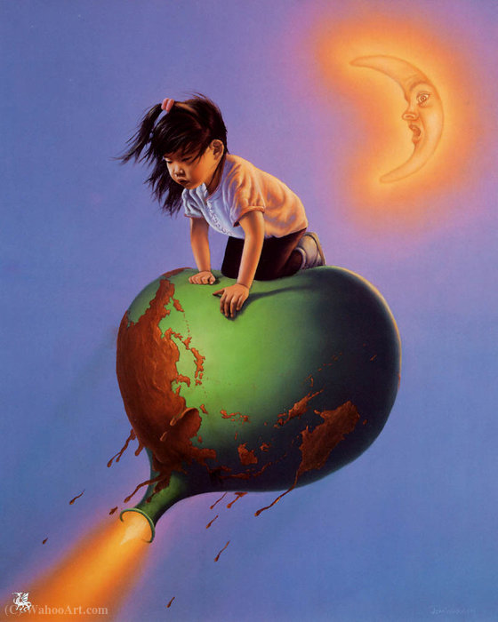 Wikioo.org - สารานุกรมวิจิตรศิลป์ - จิตรกรรม Jim Warren - Earth Love it or lose it
