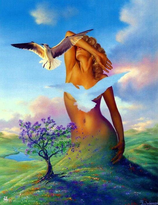 Wikioo.org - The Encyclopedia of Fine Arts - Painting, Artwork by Jim Warren - Fly away