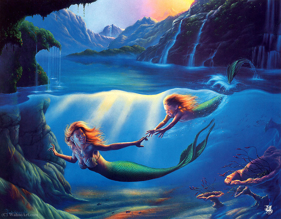 Wikioo.org - The Encyclopedia of Fine Arts - Painting, Artwork by Jim Warren - Mother and child