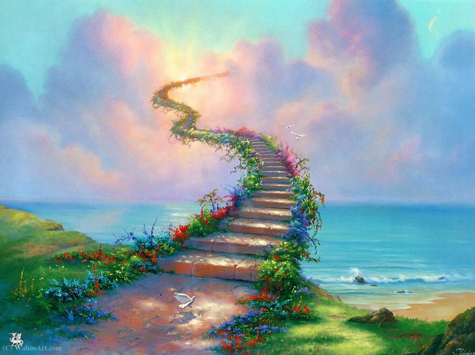 Wikioo.org - The Encyclopedia of Fine Arts - Painting, Artwork by Jim Warren - Stairway to Heaven