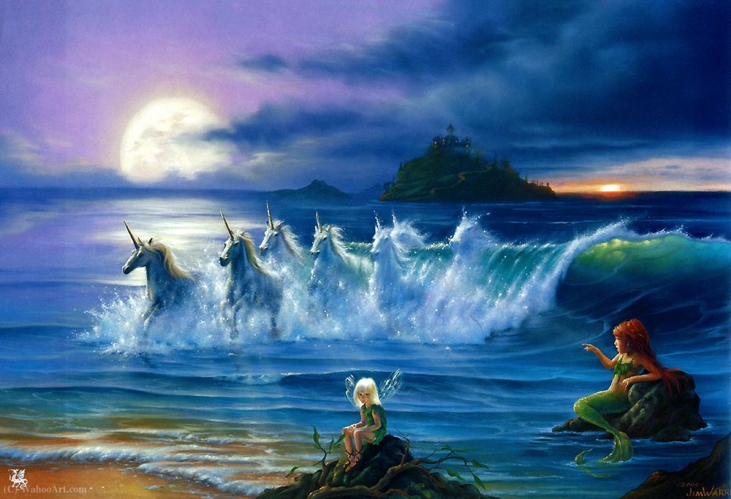 Wikioo.org - The Encyclopedia of Fine Arts - Painting, Artwork by Jim Warren - They only come out at night