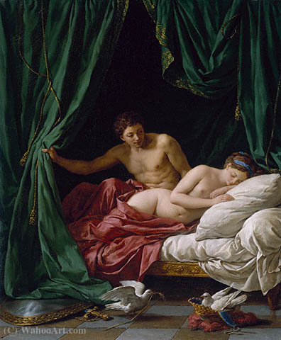 Wikioo.org - The Encyclopedia of Fine Arts - Painting, Artwork by Louis Jean François Lagrenée - Mars and venus
