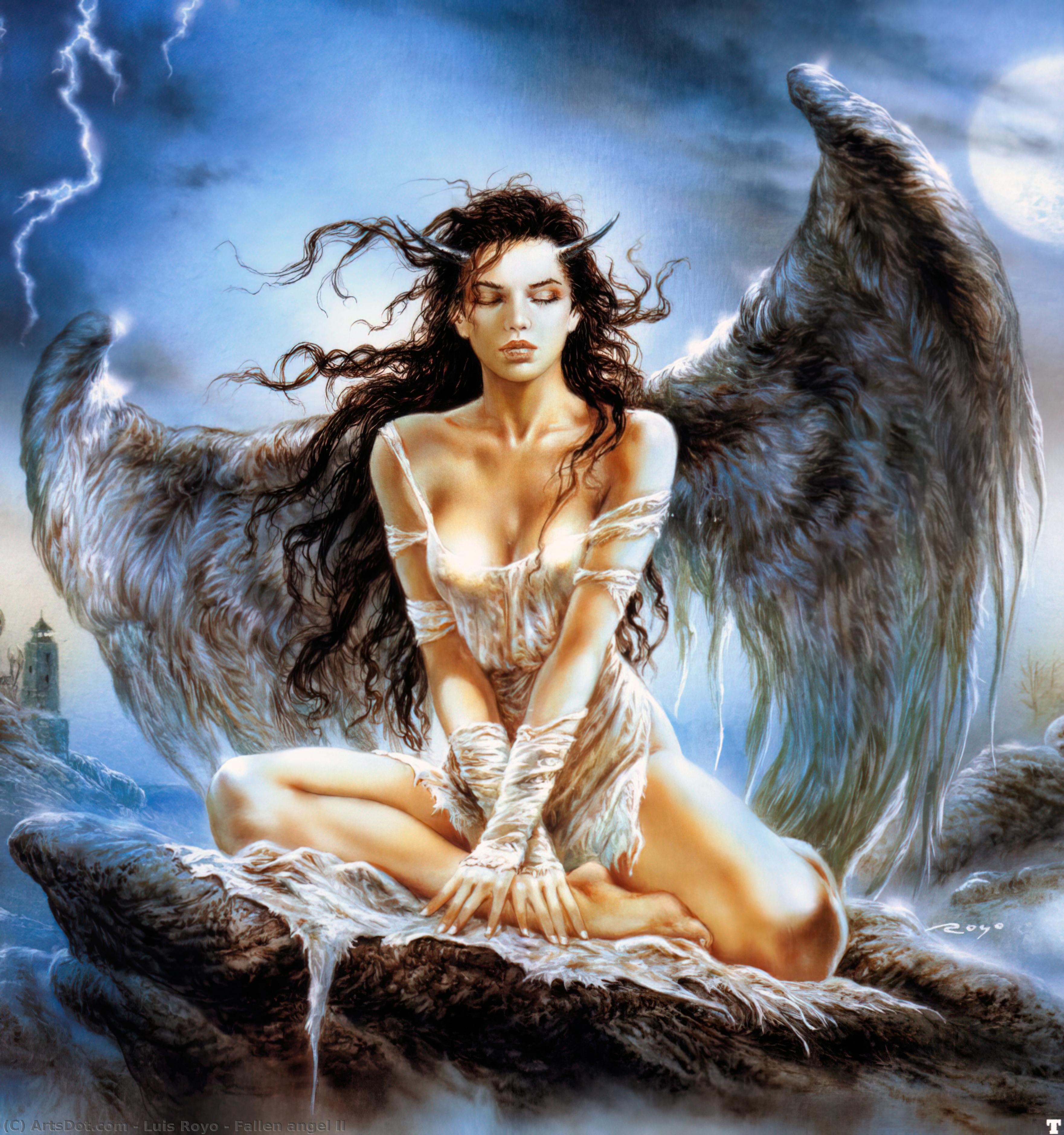 WikiOO.org - אנציקלופדיה לאמנויות יפות - ציור, יצירות אמנות Luis Royo - Fallen angel II