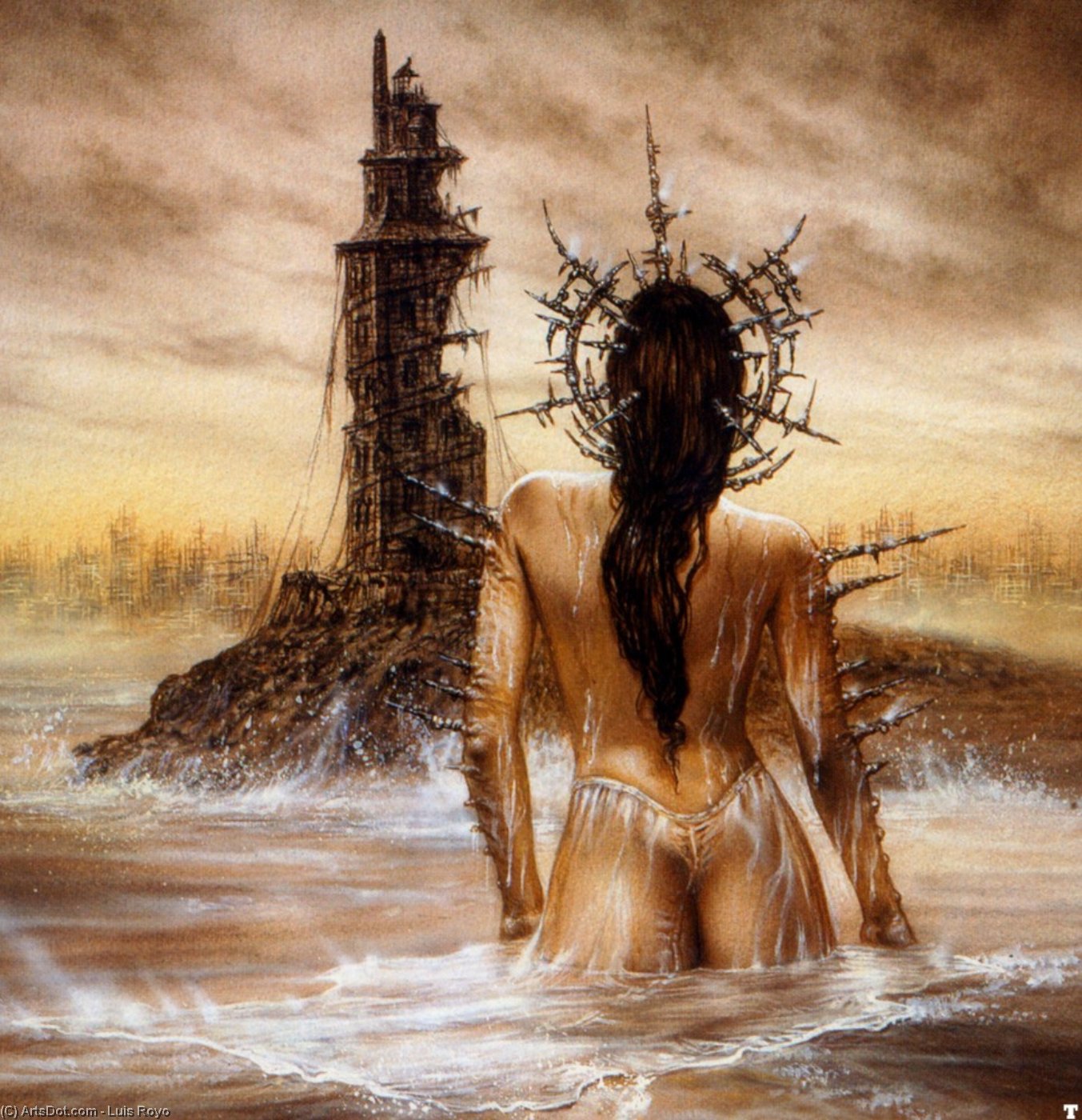Wikioo.org - The Encyclopedia of Fine Arts - Painting, Artwork by Luis Royo - III millenniums lighthouse