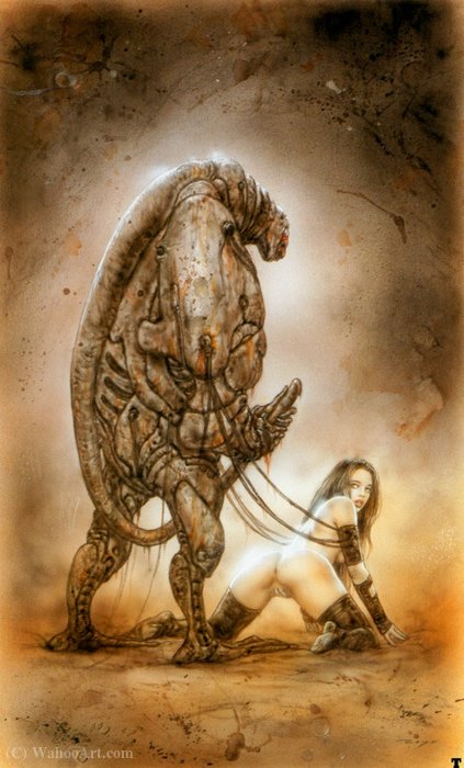 Wikioo.org - The Encyclopedia of Fine Arts - Painting, Artwork by Luis Royo - I love my pc