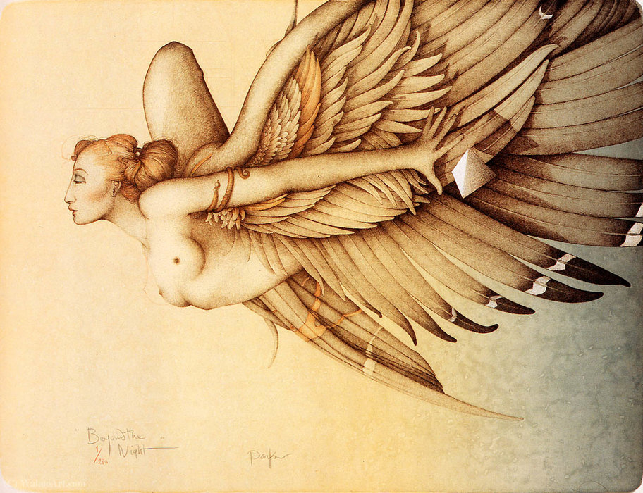 Wikioo.org - The Encyclopedia of Fine Arts - Painting, Artwork by Michael Parkes - Beyond the night