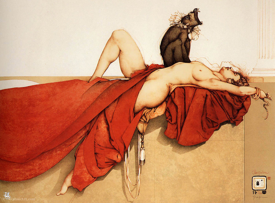 Wikioo.org - The Encyclopedia of Fine Arts - Painting, Artwork by Michael Parkes - Cleopatra