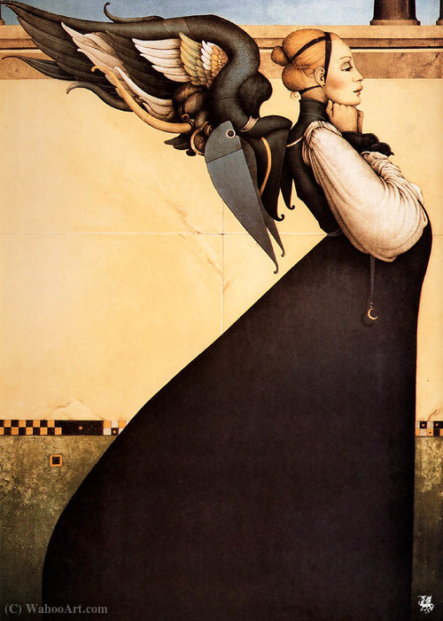 Wikioo.org - The Encyclopedia of Fine Arts - Painting, Artwork by Michael Parkes - Gift of wonder