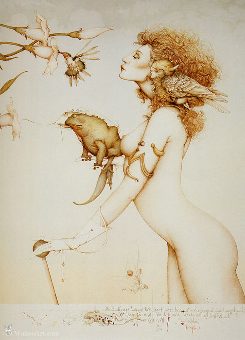 Wikioo.org - The Encyclopedia of Fine Arts - Painting, Artwork by Michael Parkes - Mayan Spring