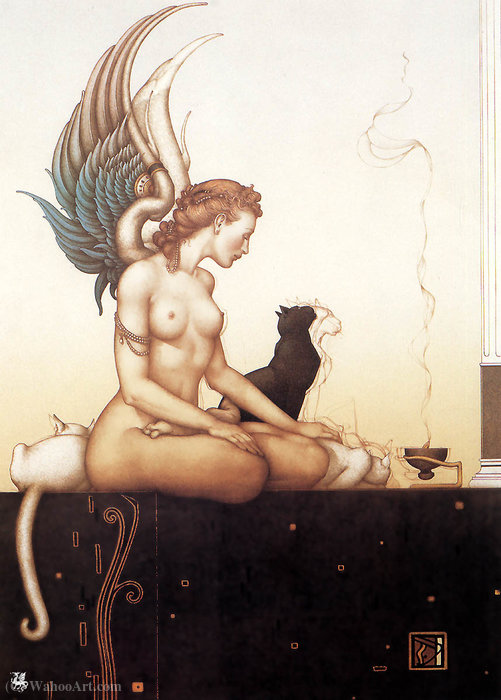 Wikioo.org - The Encyclopedia of Fine Arts - Painting, Artwork by Michael Parkes - Morning