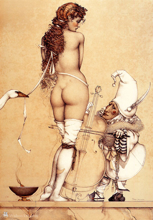 Wikioo.org - The Encyclopedia of Fine Arts - Painting, Artwork by Michael Parkes - Music Master