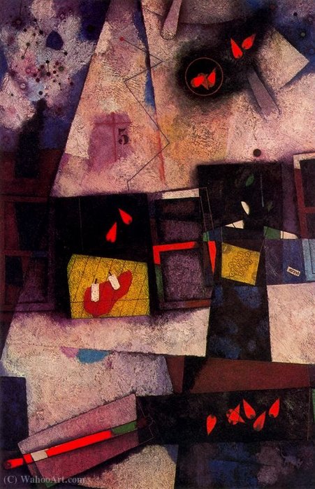 Wikioo.org - The Encyclopedia of Fine Arts - Painting, Artwork by Mordecai Ardon - Untitled (790)