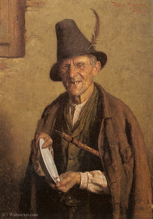 WikiOO.org - Encyclopedia of Fine Arts - Maľba, Artwork Peter Kraemer - Tyrolean musicians