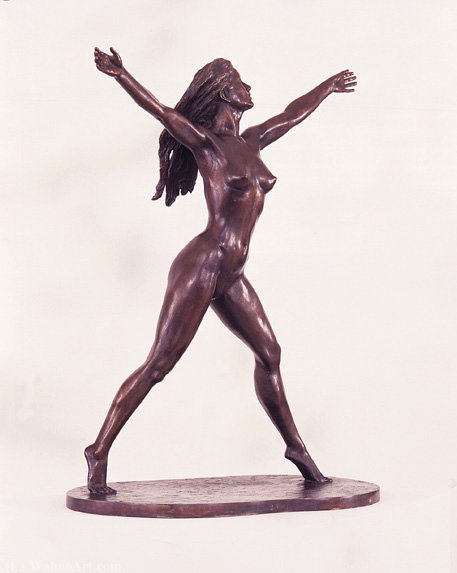 WikiOO.org - Encyclopedia of Fine Arts - Lukisan, Artwork Robin Buick - Bacchante 2 with arms up