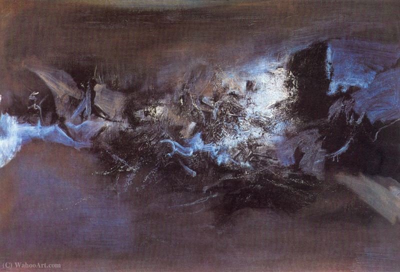 Wikioo.org - The Encyclopedia of Fine Arts - Painting, Artwork by Zao Wou-Ki - Untitled (551)