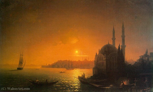 Wikioo.org - The Encyclopedia of Fine Arts - Painting, Artwork by Ivan Konstantinovich Aivazovsky - Untitled (658)