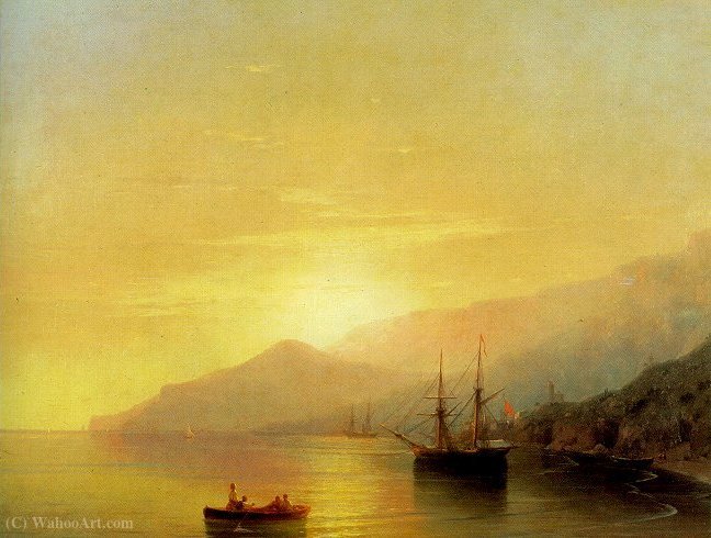 Wikioo.org - The Encyclopedia of Fine Arts - Painting, Artwork by Ivan Konstantinovich Aivazovsky - Untitled (407)