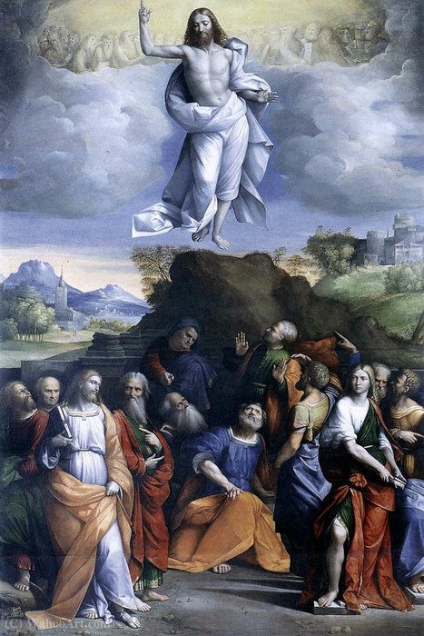 WikiOO.org - Encyclopedia of Fine Arts - Maleri, Artwork Garofalo - Ascension of Christ