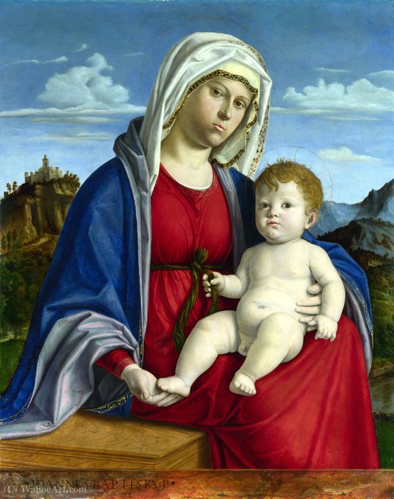 Wikioo.org - The Encyclopedia of Fine Arts - Painting, Artwork by Giovanni Battista Cima Da Conegliano - The Virgin and Child (1)