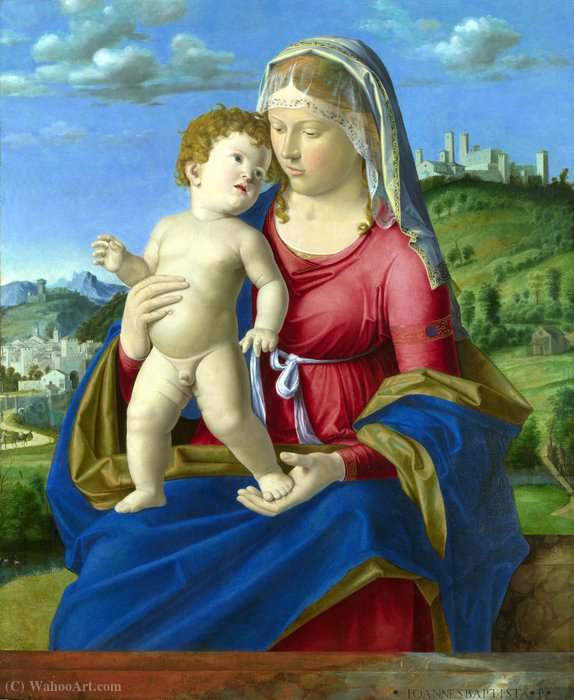 Wikioo.org - The Encyclopedia of Fine Arts - Painting, Artwork by Giovanni Battista Cima Da Conegliano - The Virgin and Child