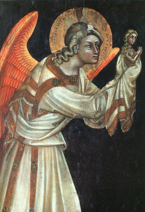 WikiOO.org - Encyclopedia of Fine Arts - Maleri, Artwork Guariento D'arpo - Angel