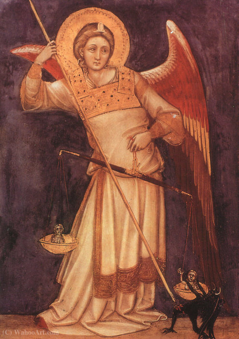 Wikioo.org - The Encyclopedia of Fine Arts - Painting, Artwork by Guariento D'arpo - Archangel