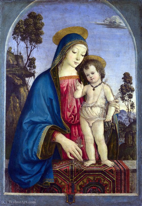 Wikioo.org - The Encyclopedia of Fine Arts - Painting, Artwork by Pinturicchio - The Virgin and Child