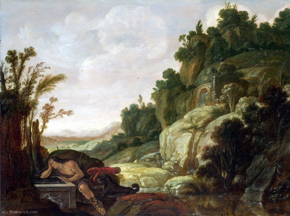 WikiOO.org - Енциклопедія образотворчого мистецтва - Живопис, Картини
 Jacob Symonsz Pynas - Mountain Landscape with Narcissus