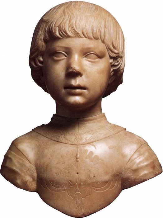 Wikioo.org - The Encyclopedia of Fine Arts - Painting, Artwork by Gian Cristoforo Romano - Bust of a Child