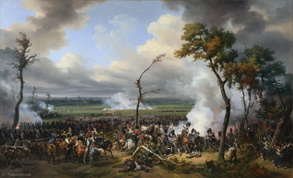 Wikioo.org - The Encyclopedia of Fine Arts - Painting, Artwork by Emile Jean Horace Vernet - The Battle of Hanau
