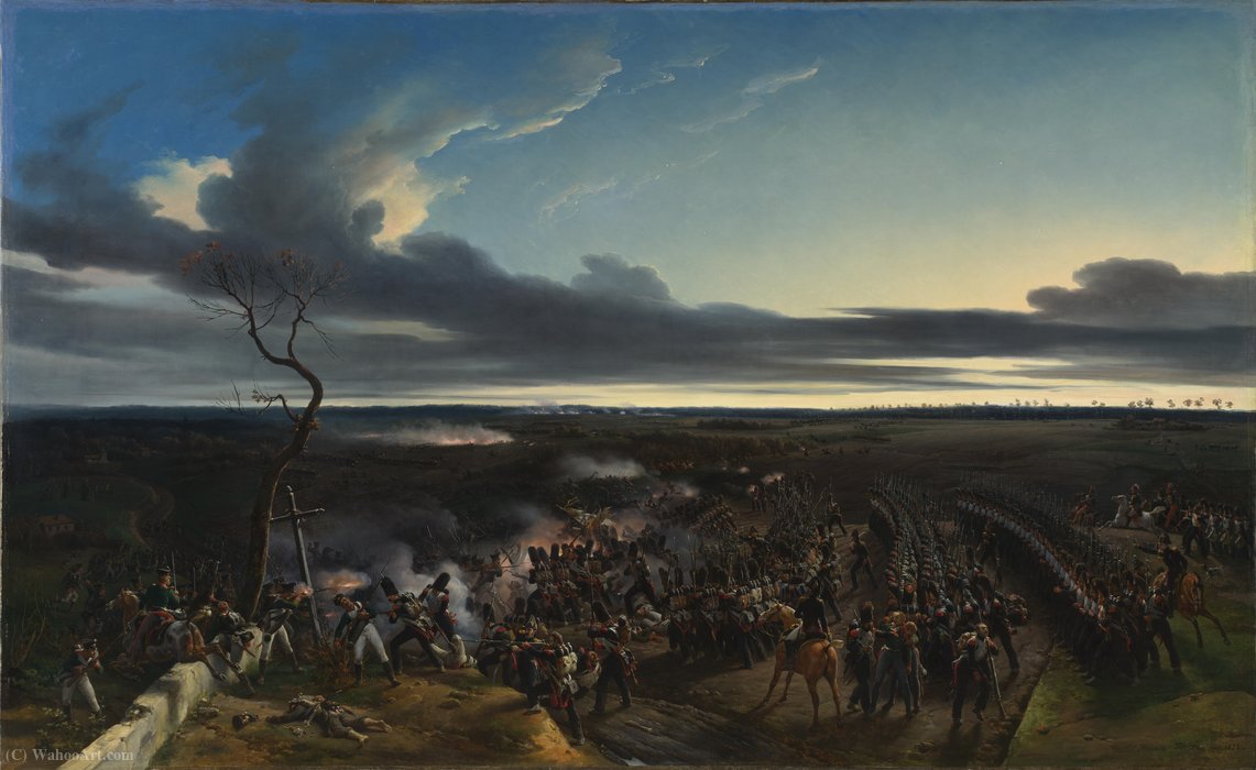 WikiOO.org - 백과 사전 - 회화, 삽화 Emile Jean Horace Vernet - The Battle of Montmirail
