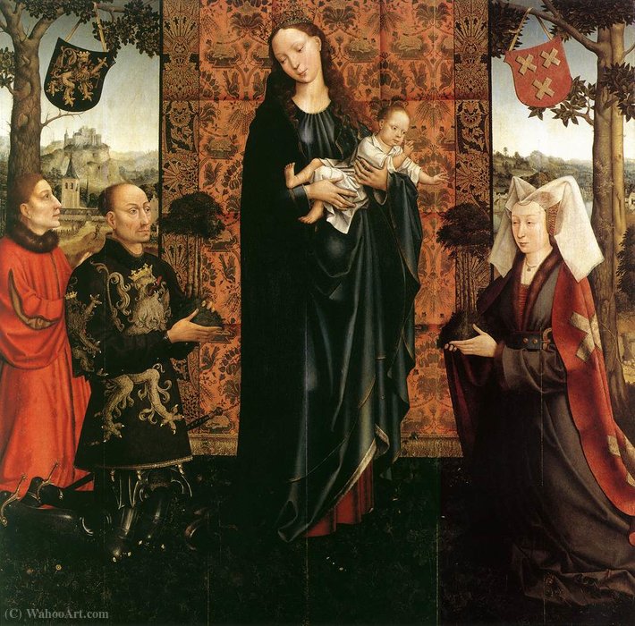 Wikioo.org – L'Encyclopédie des Beaux Arts - Peinture, Oeuvre de Goossen Van Der Weyden - Le don de Kalmthout