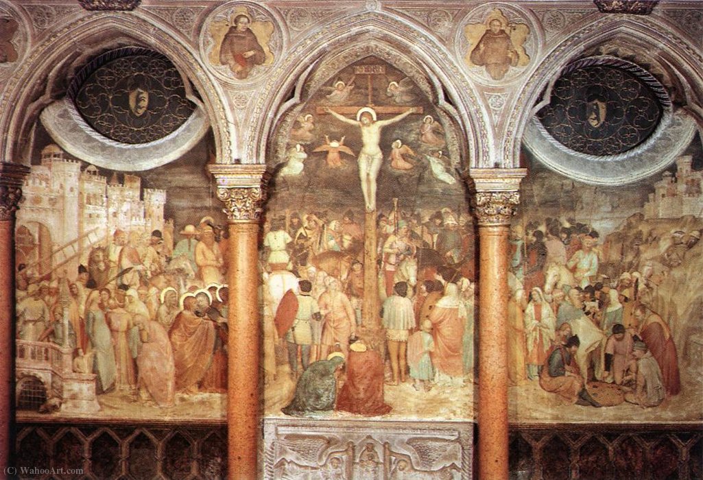 WikiOO.org - Encyclopedia of Fine Arts - Maleri, Artwork Altichiero Da Zevio - Crucifixion