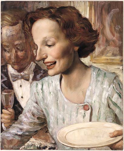 Wikioo.org - The Encyclopedia of Fine Arts - Painting, Artwork by John Currin - Buffet (1999)