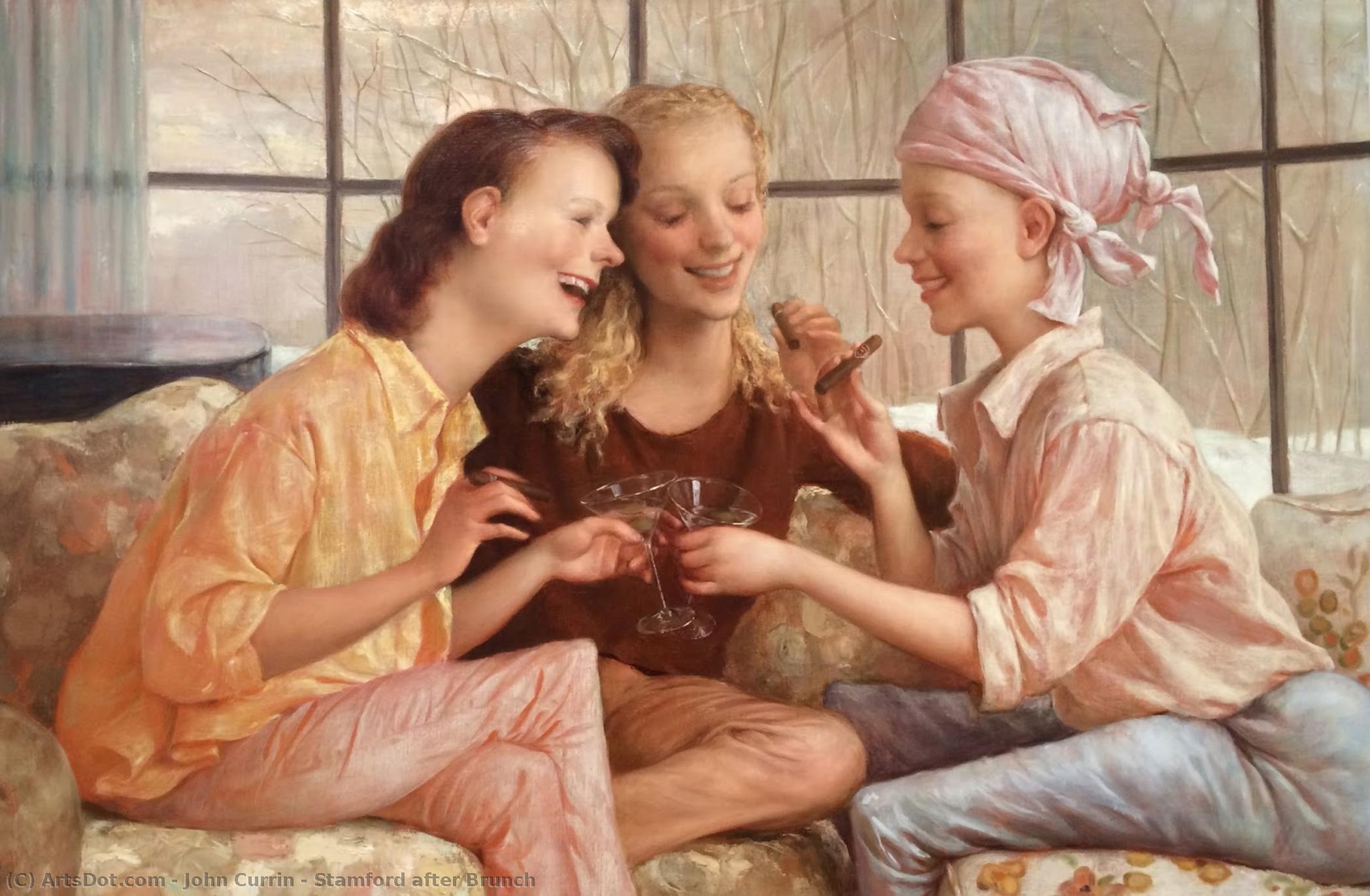 Wikioo.org - The Encyclopedia of Fine Arts - Painting, Artwork by John Currin - Stamford after Brunch
