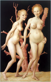 Wikioo.org – L'Enciclopedia delle Belle Arti - Pittura, Opere di John Currin - il rosa albero  1999