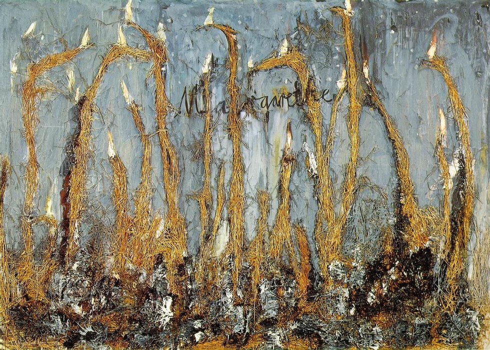 WikiOO.org – 美術百科全書 - 繪畫，作品 Anselm Kiefer - 玛格丽特，（290 KB）_石油和稻草在画布上，（1981） - （28）