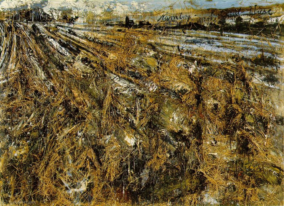 Wikioo.org - The Encyclopedia of Fine Arts - Painting, Artwork by Anselm Kiefer - Nuremberg, (320 Kb)_ Acrylic, emulsion, and stra (1982)